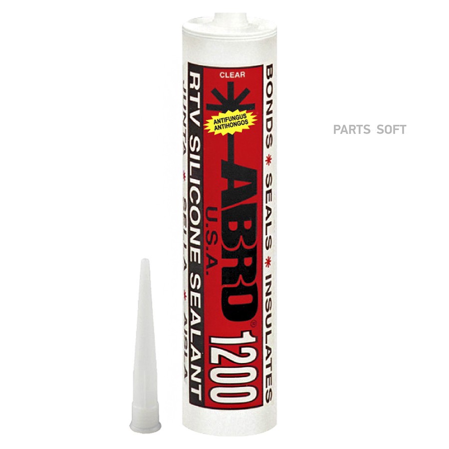 Герметик силиконовый "ABRO" MASTERS 1200 (310 г) (туба) (белый) - ABRO None None